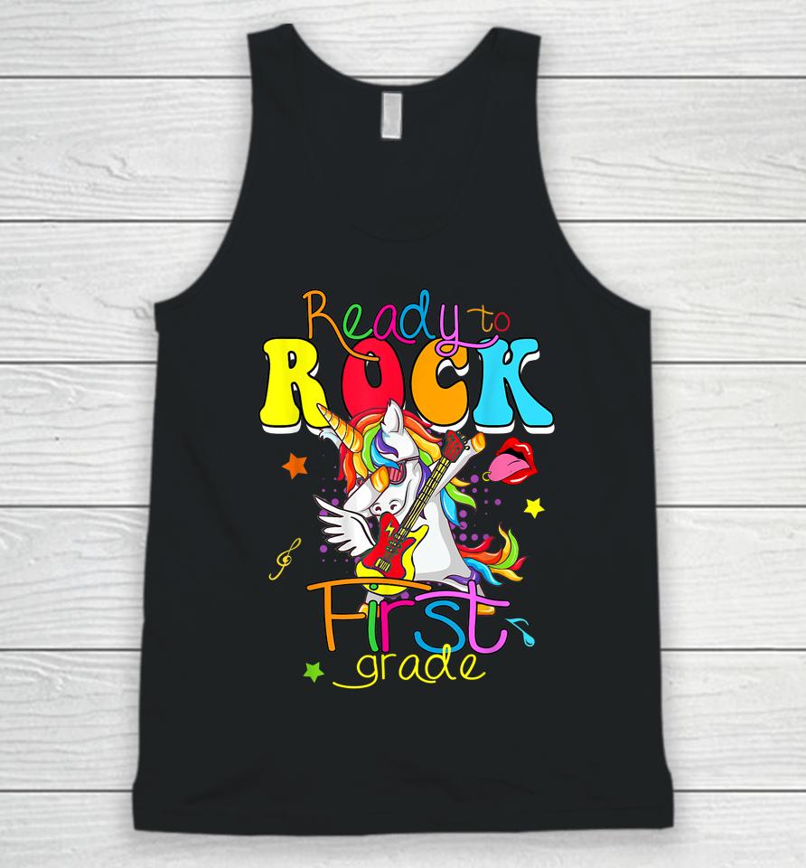 Ready To Rock First Grade Back To School Unisex Tank Top
