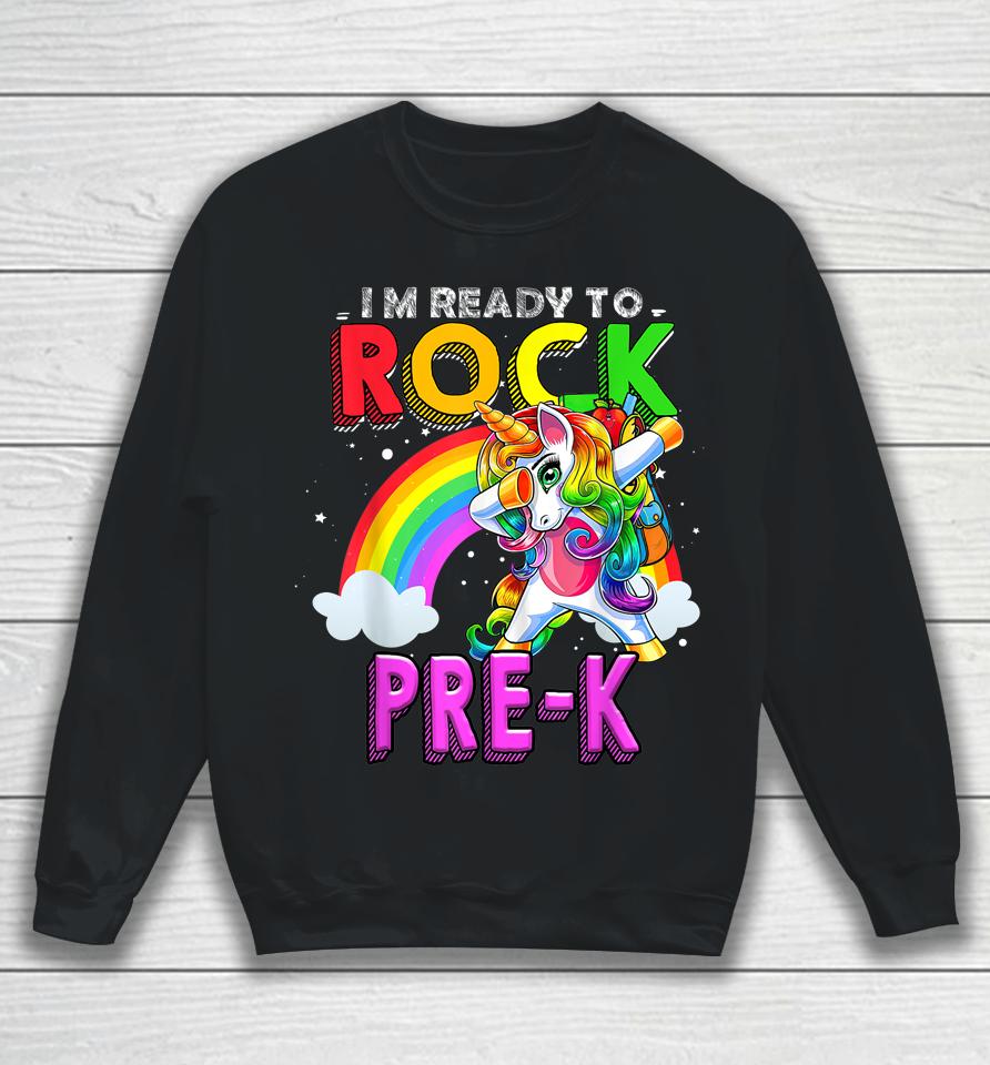 Ready To Rock Pre-K Unicorn Back To School Sweatshirt
