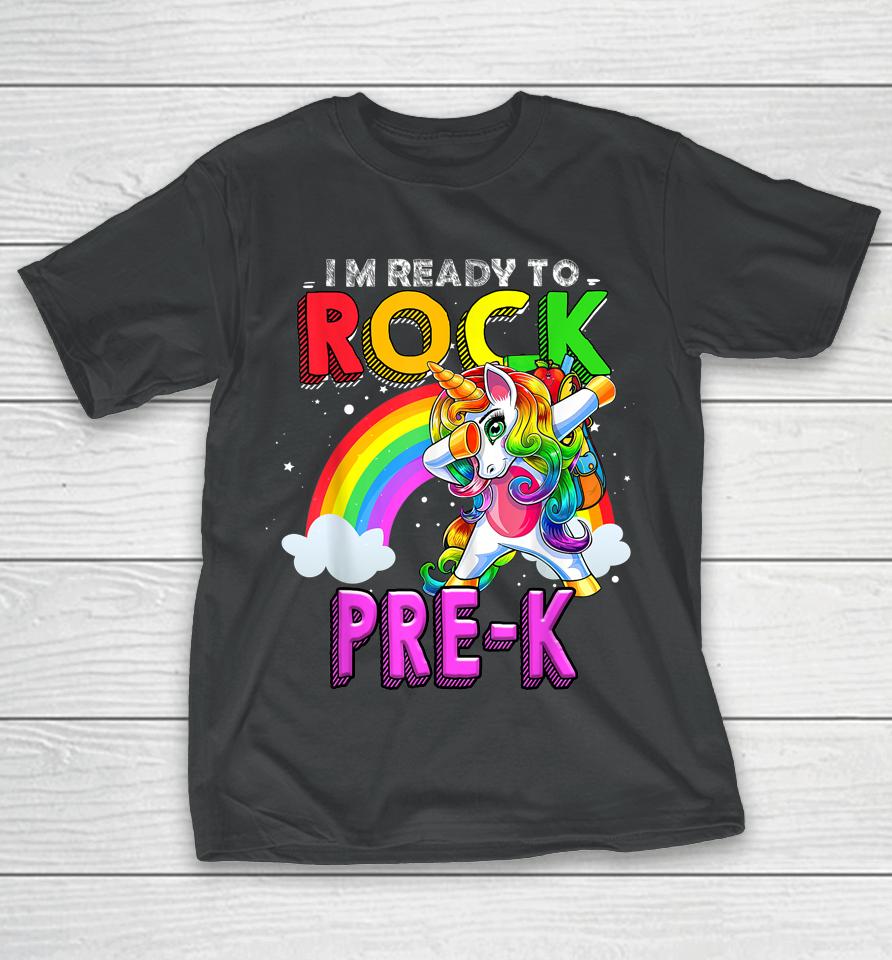 Ready To Rock Pre-K Unicorn Back To School T-Shirt