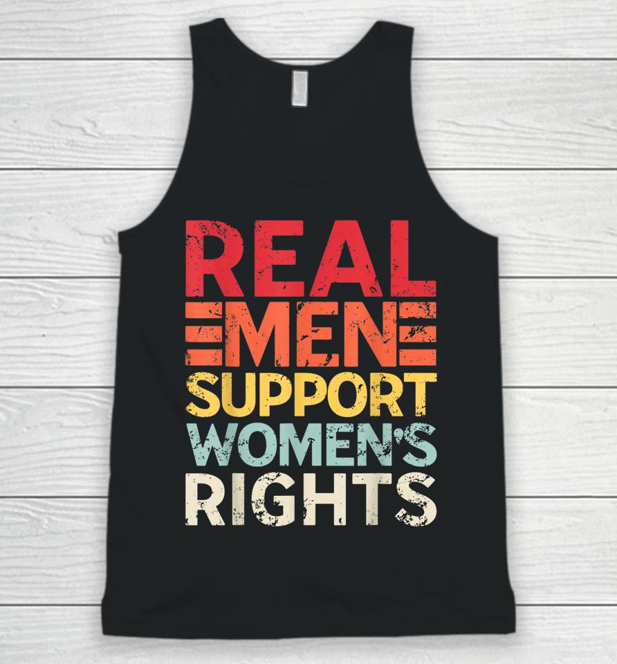 Real Men Support Women's Rights Retro Unisex Tank Top