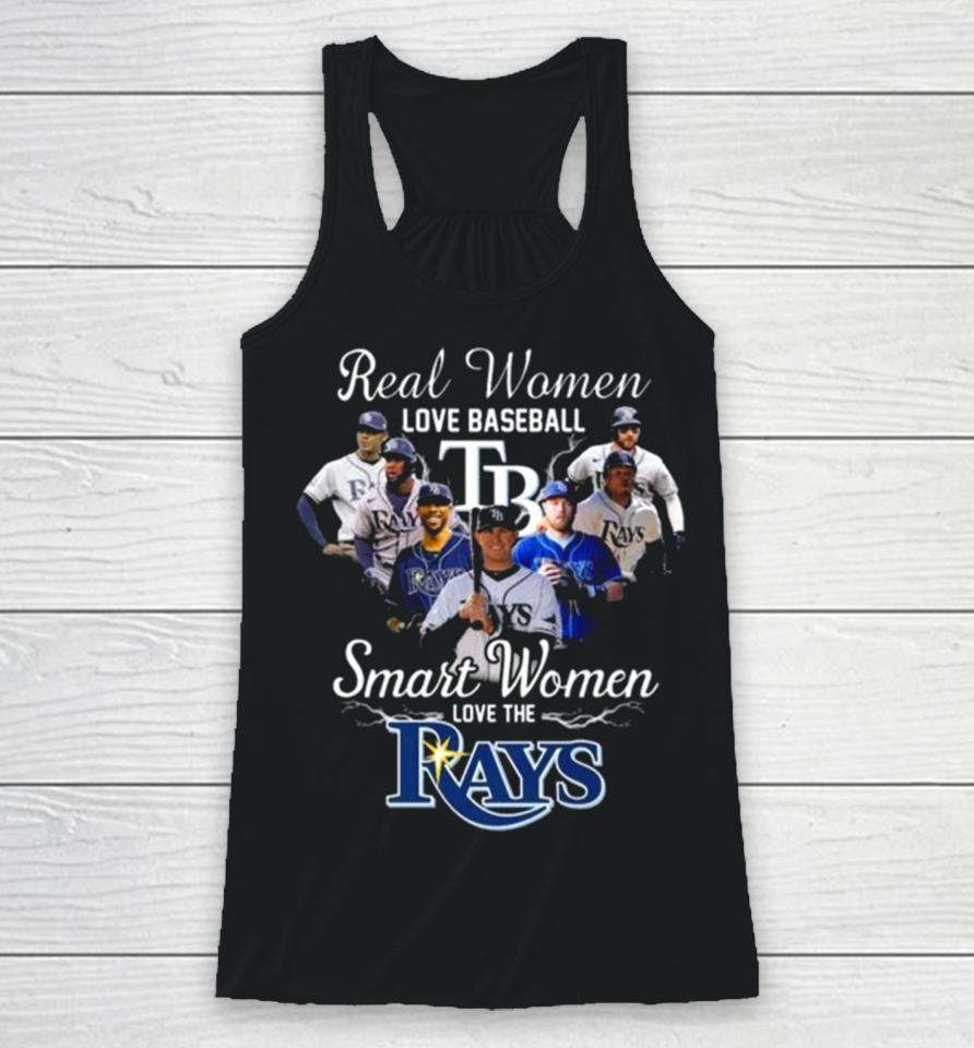 Real Women Love Baseball Smart Women Love The Tampa Bay Rays Players 2023 Racerback Tank
