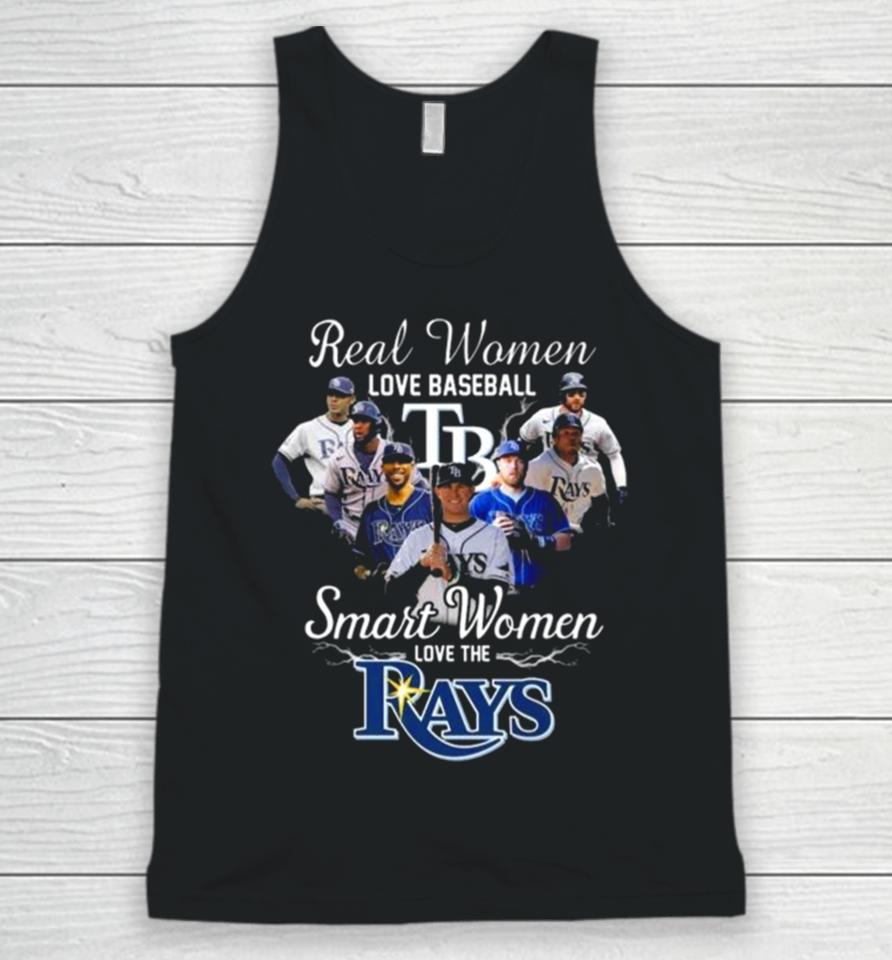 Real Women Love Baseball Smart Women Love The Tampa Bay Rays Players 2023 Unisex Tank Top