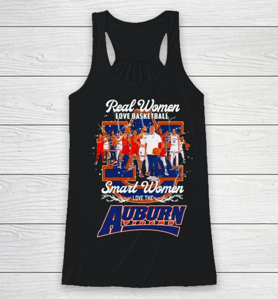 Real Women Love Basketball Smart Women Love The Auburn Tigers Team Men’s Basketball Racerback Tank