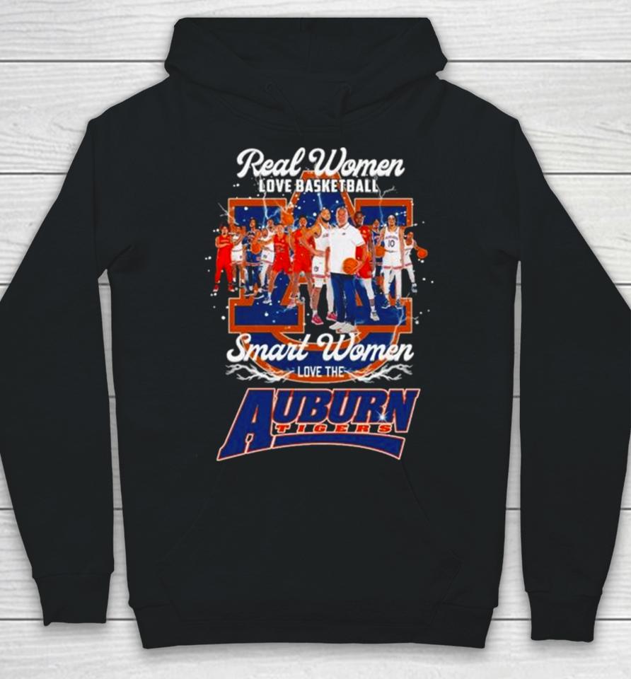 Real Women Love Basketball Smart Women Love The Auburn Tigers Team Men’s Basketball Hoodie