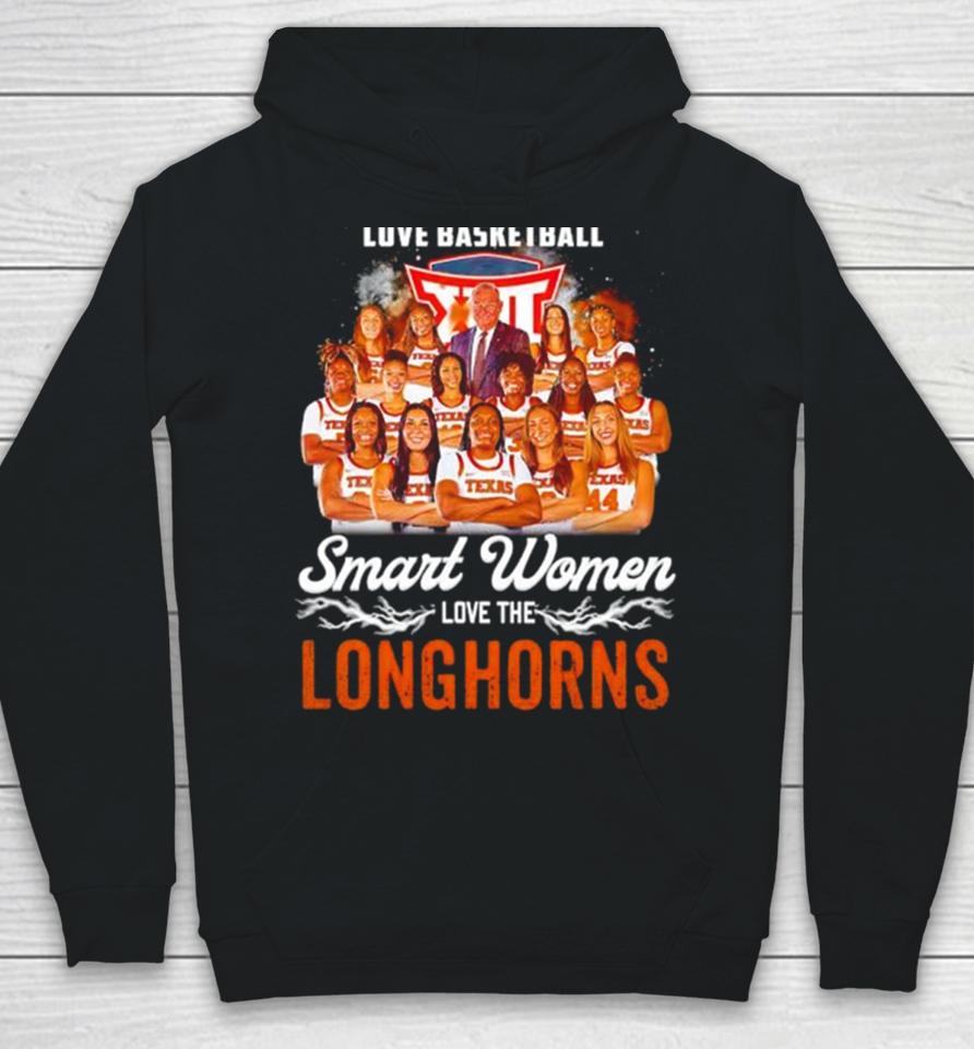 Real Women Love Basketball Smart Women Love The Texas Longhorns Women’s Basketball 2024 Hoodie