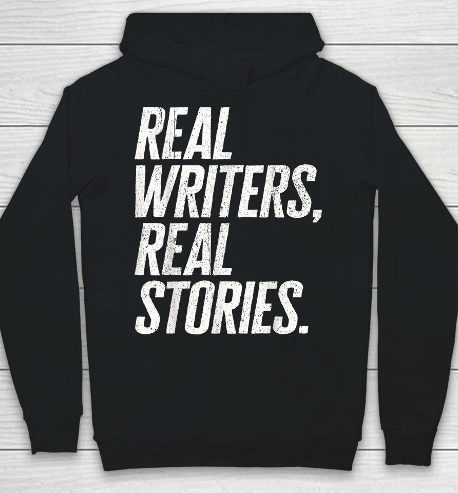 Real Writers Real Stories Wga Writers Guild America Strike Hoodie