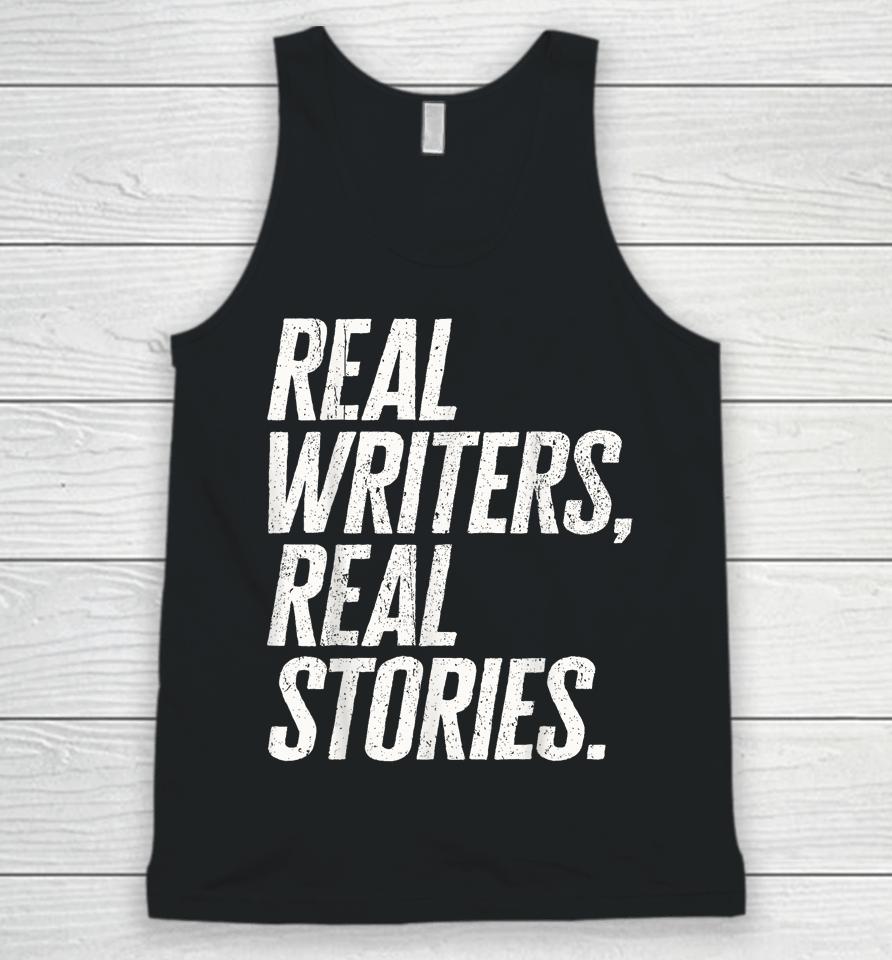 Real Writers Real Stories Wga Writers Guild America Strike Unisex Tank Top