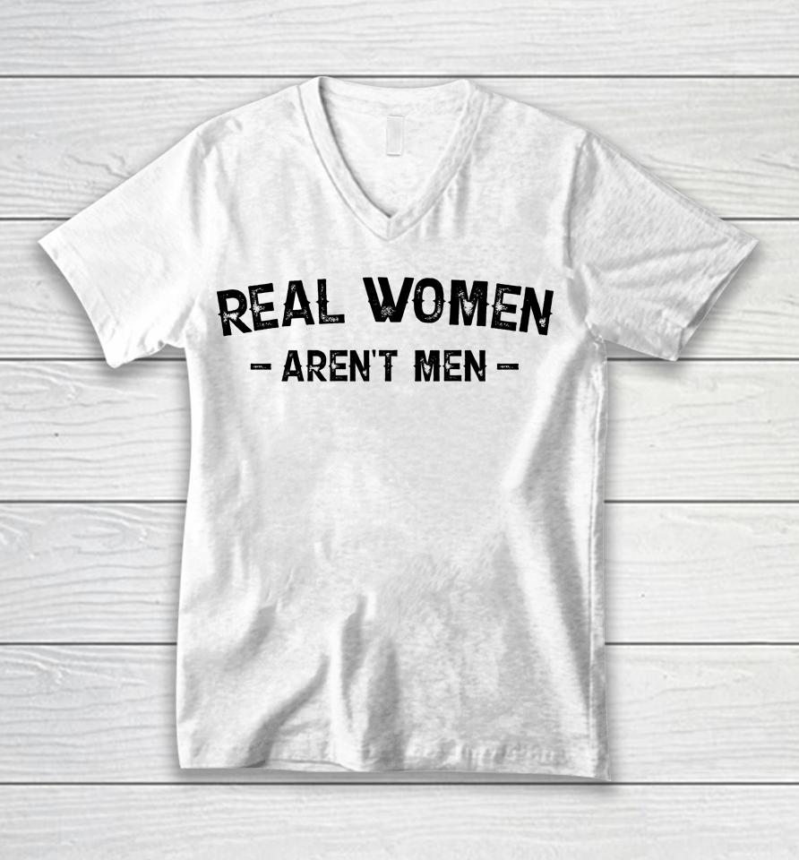 Realwomensclub Store Real Women Aren't Men Nicky King Unisex V-Neck T-Shirt