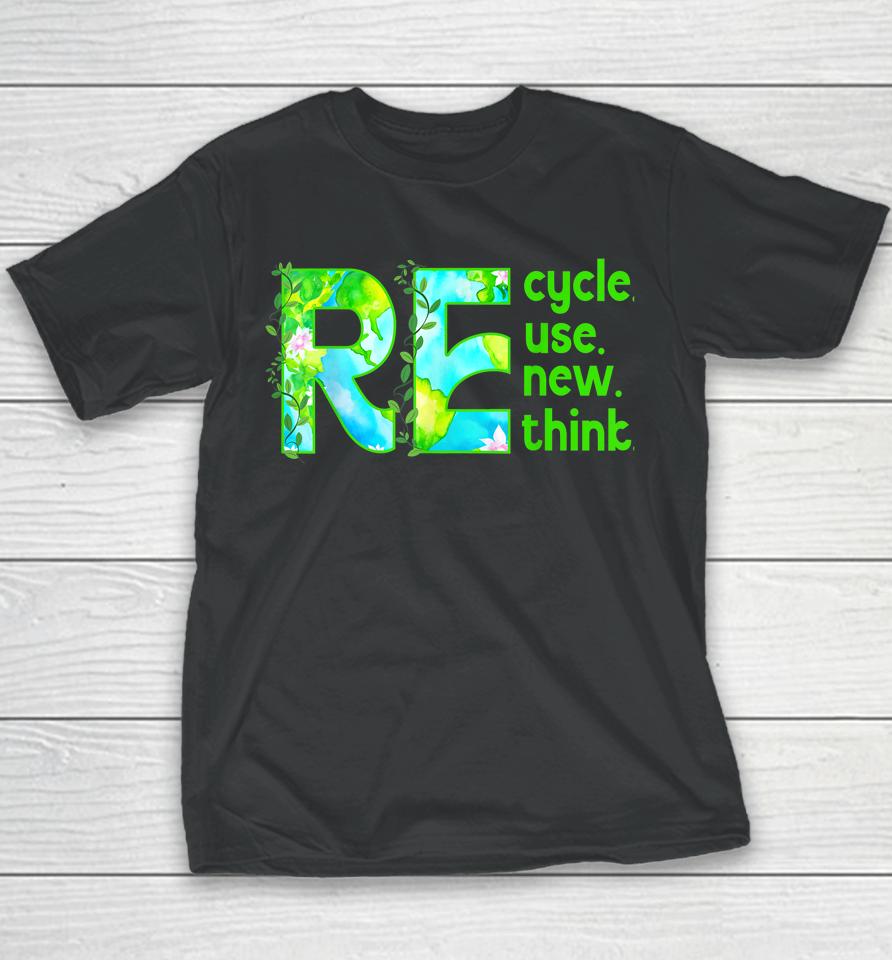 Recycle Outfit For Earth Day 2023 Reuse Youth T-Shirt
