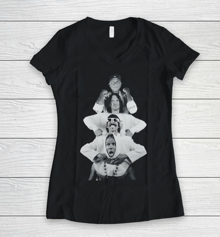 Red Hot Chili Peppers Four Wise Men Women V-Neck T-Shirt