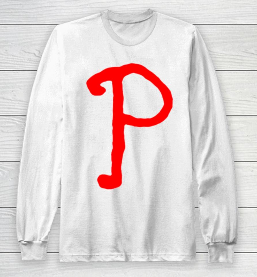 Red October Phillies P Logo Long Sleeve T-Shirt