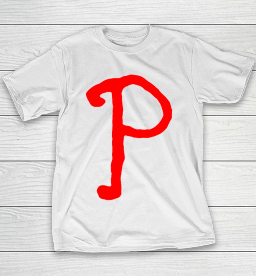 Red October Phillies P Logo Youth T-Shirt