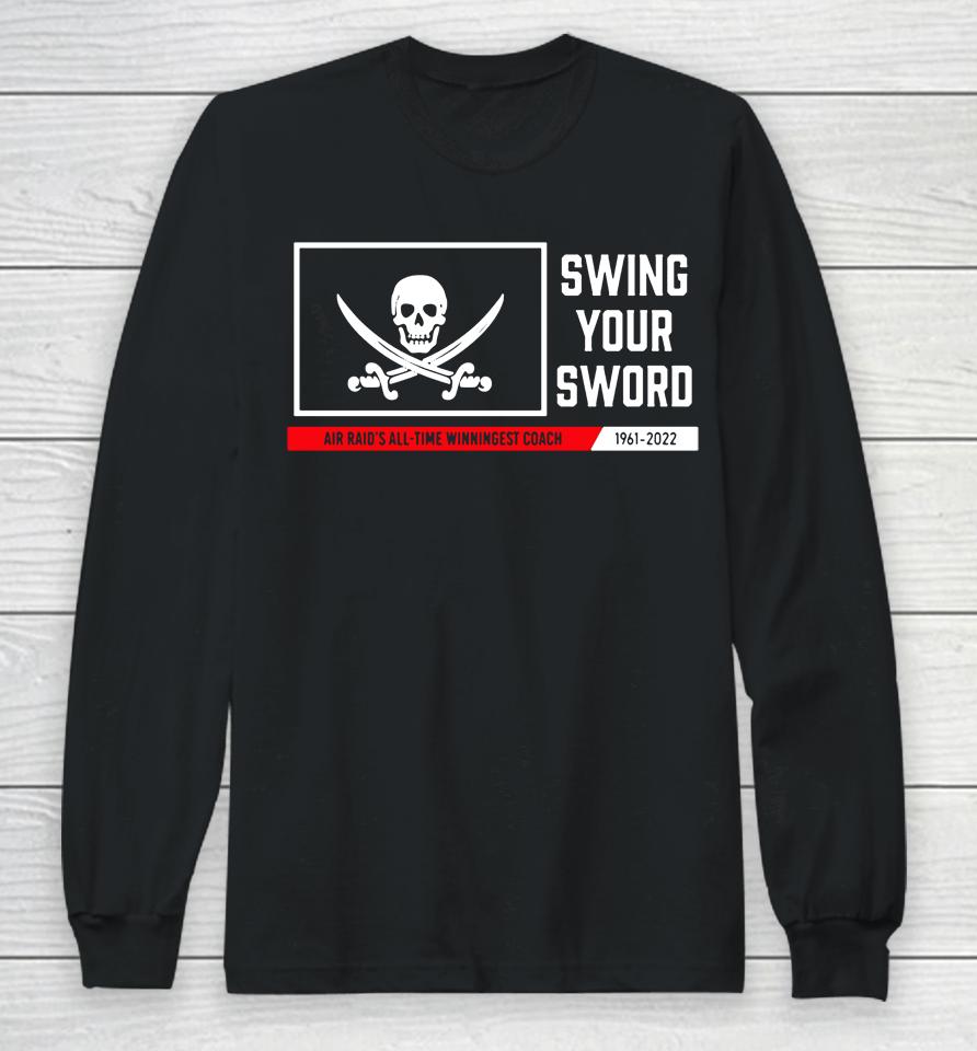 Red Raider Outfitter Tribute Swing Your Sword Black Long Sleeve T-Shirt