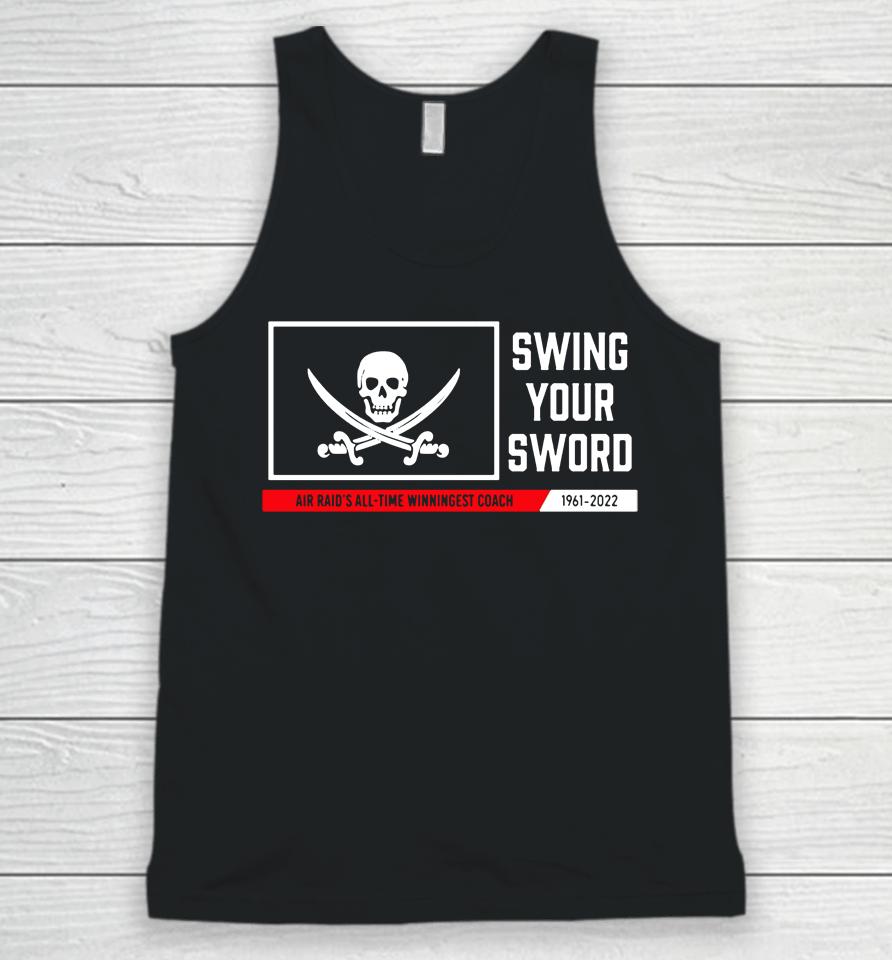 Red Raider Outfitter Tribute Swing Your Sword Black Unisex Tank Top