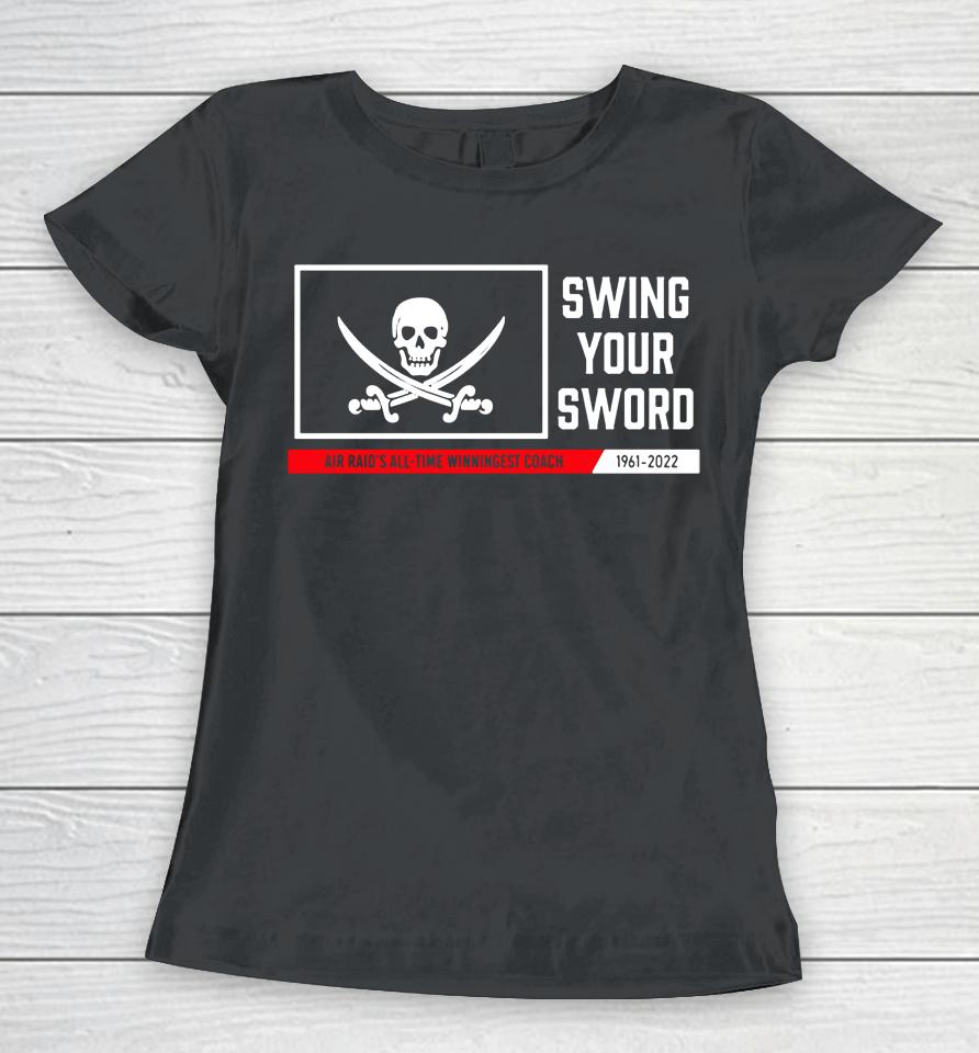Red Raider Outfitter Tribute Swing Your Sword Black Women T-Shirt