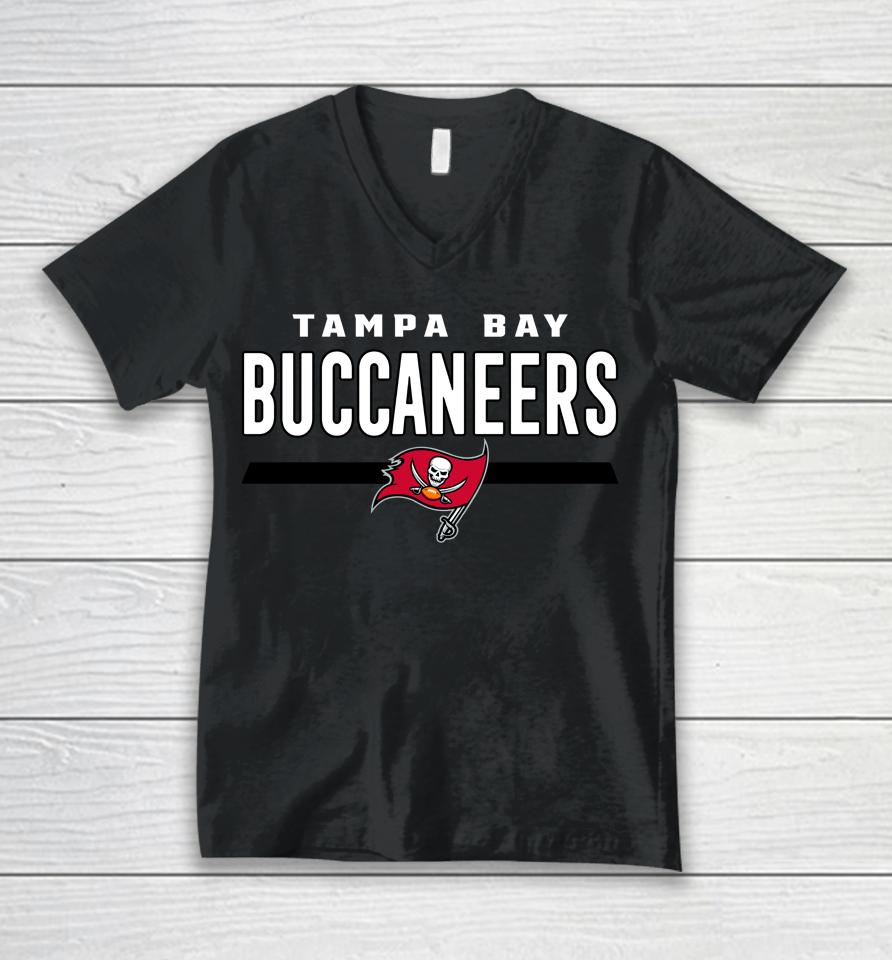 Red Tampa Bay Buccaneers Big And Tall Speed And Agility Unisex V-Neck T-Shirt