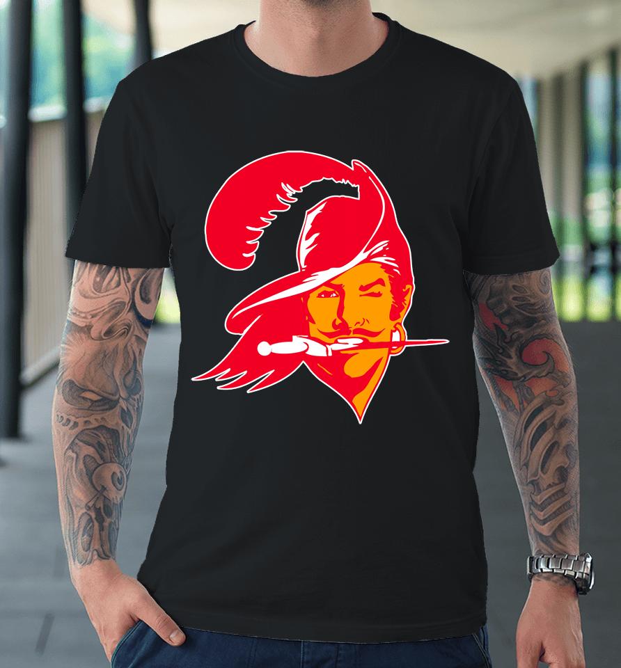Red Tampa Bay Buccaneers Fashion Logo Tri-Blend Premium T-Shirt