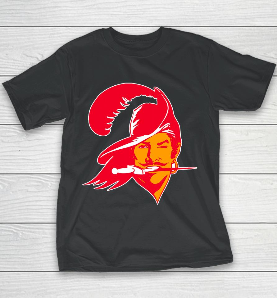 Red Tampa Bay Buccaneers Fashion Logo Tri-Blend Youth T-Shirt