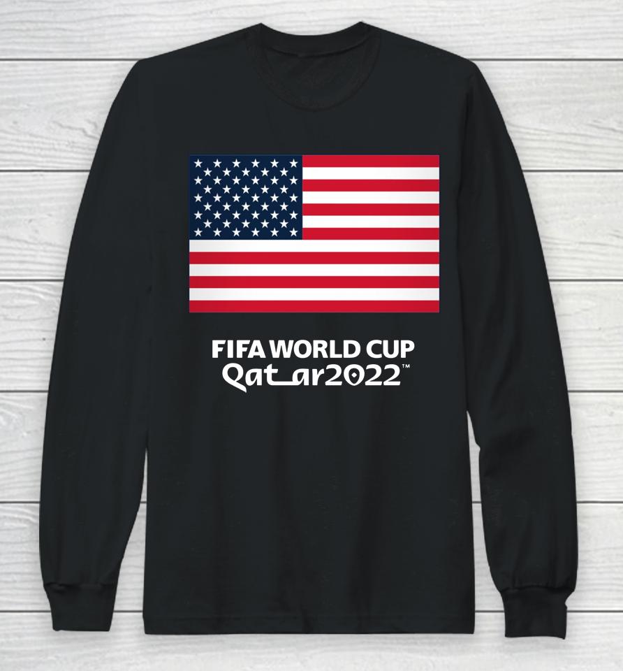 Red Us Soccer Fifa World Cup Qatar 2022 Long Sleeve T-Shirt