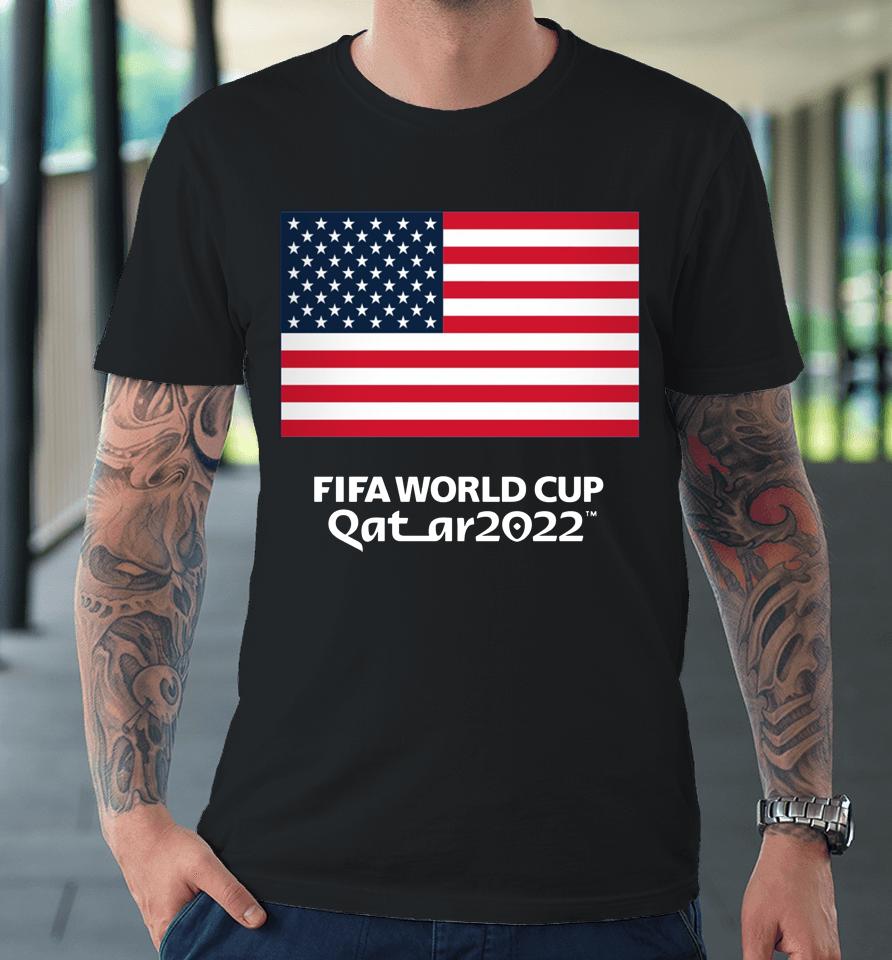 Red Us Soccer Fifa World Cup Qatar 2022 Premium T-Shirt