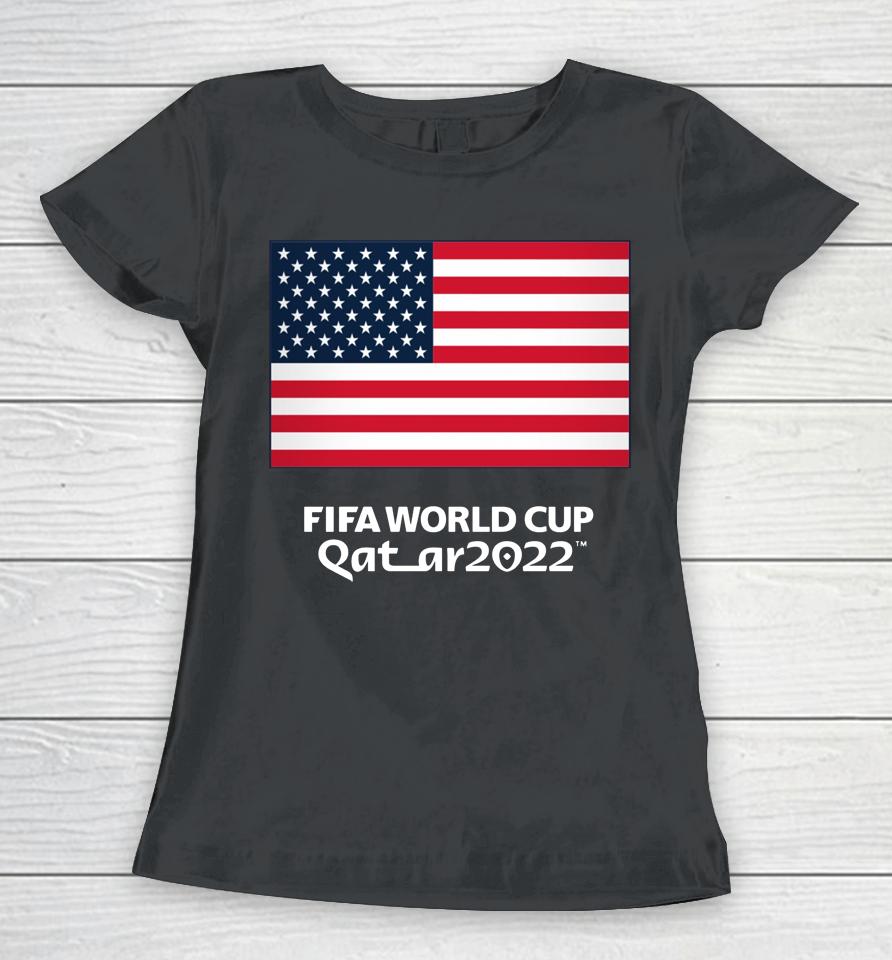 Red Us Soccer Fifa World Cup Qatar 2022 Women T-Shirt