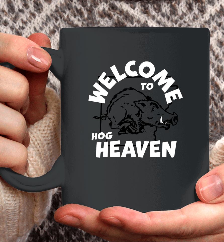 Red Welcome To Hog Heaven Vintage Arkansas Coffee Mug