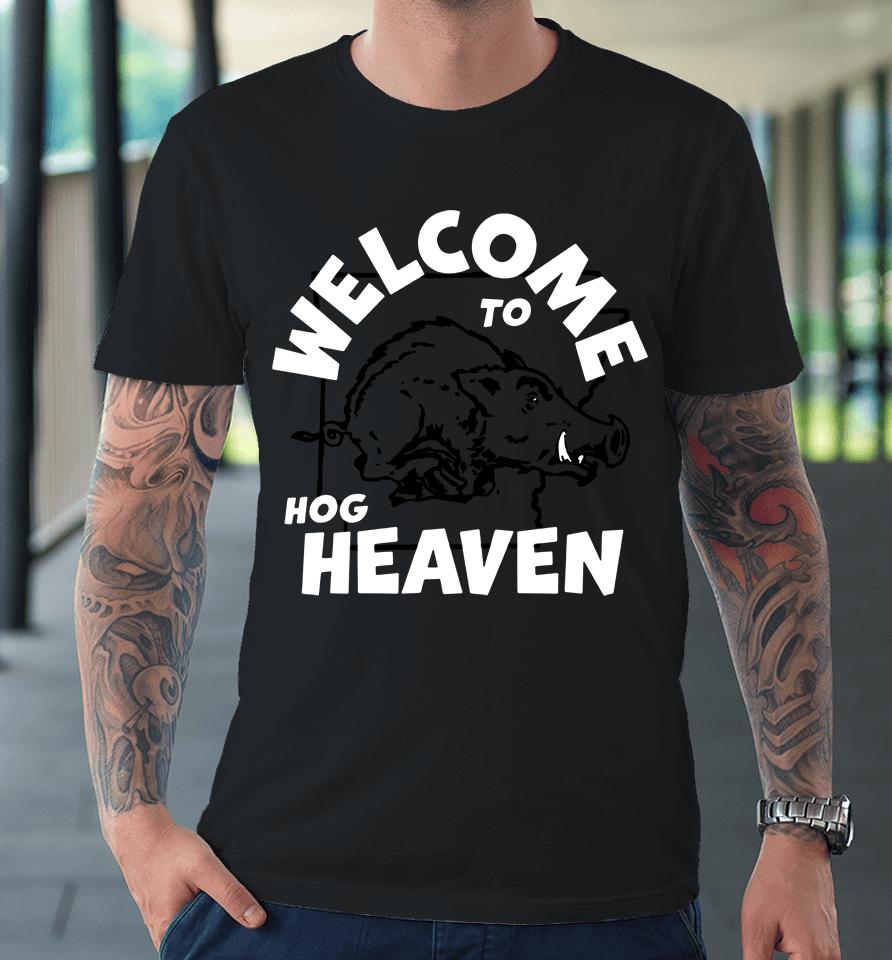 Red Welcome To Hog Heaven Vintage Arkansas Premium T-Shirt
