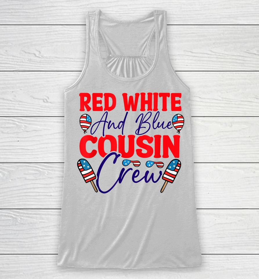 Red White And Blue Cousin Crew Racerback Tank