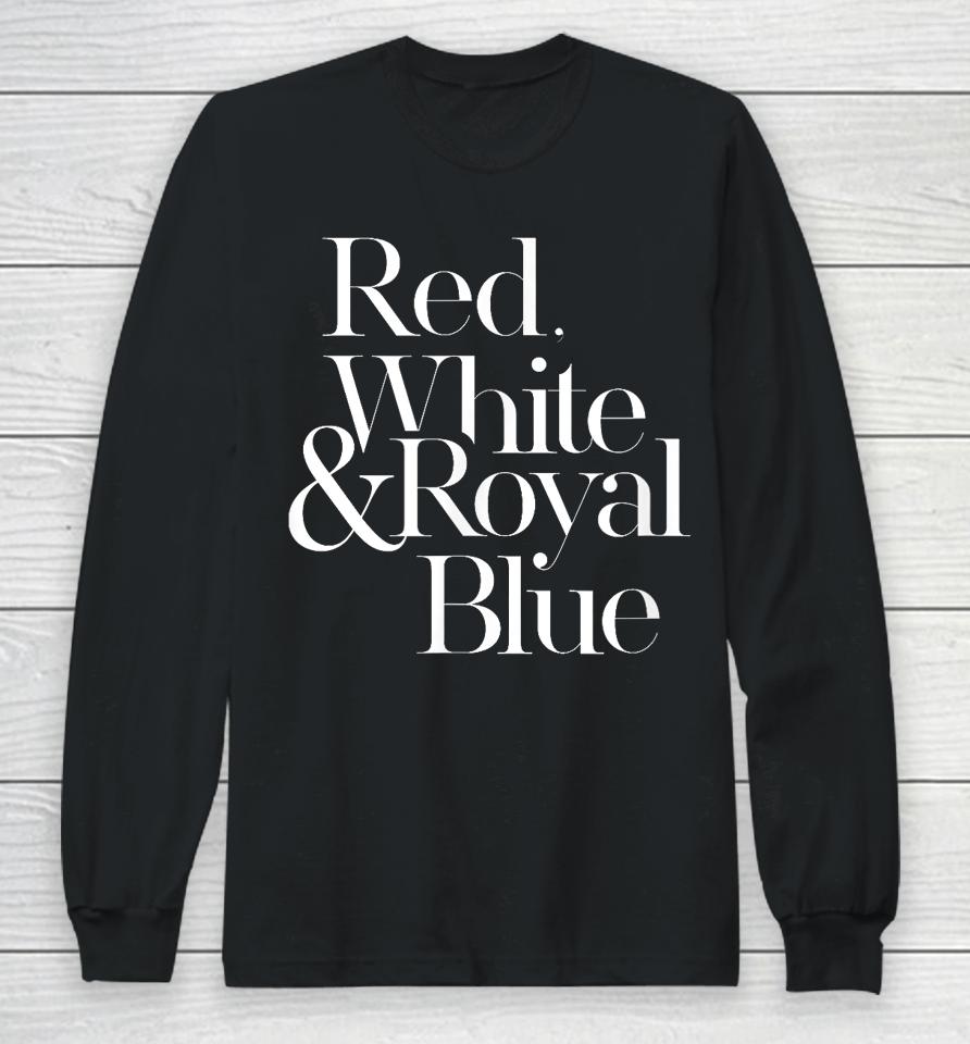 Red, White &Amp; Royal Blue Long Sleeve T-Shirt