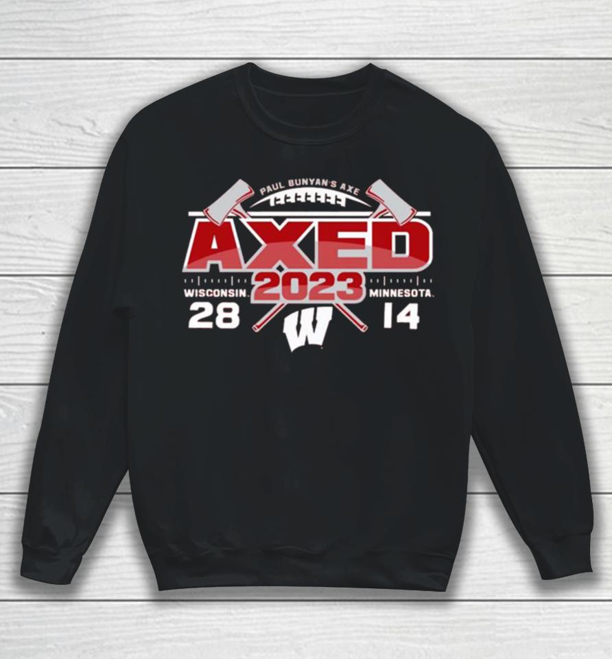 Red Wisconsin Badgers Vs Minnesota Golden Gophers 2023 Paul Bunyan’s Axe Score Sweatshirt
