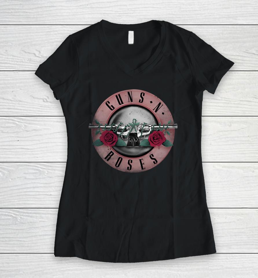 Redd Guns N Roses Women V-Neck T-Shirt