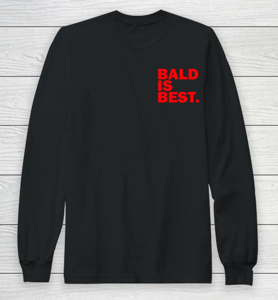 Redmancdesigns Bald Is Best Alternative Mufc Long Sleeve T-Shirt