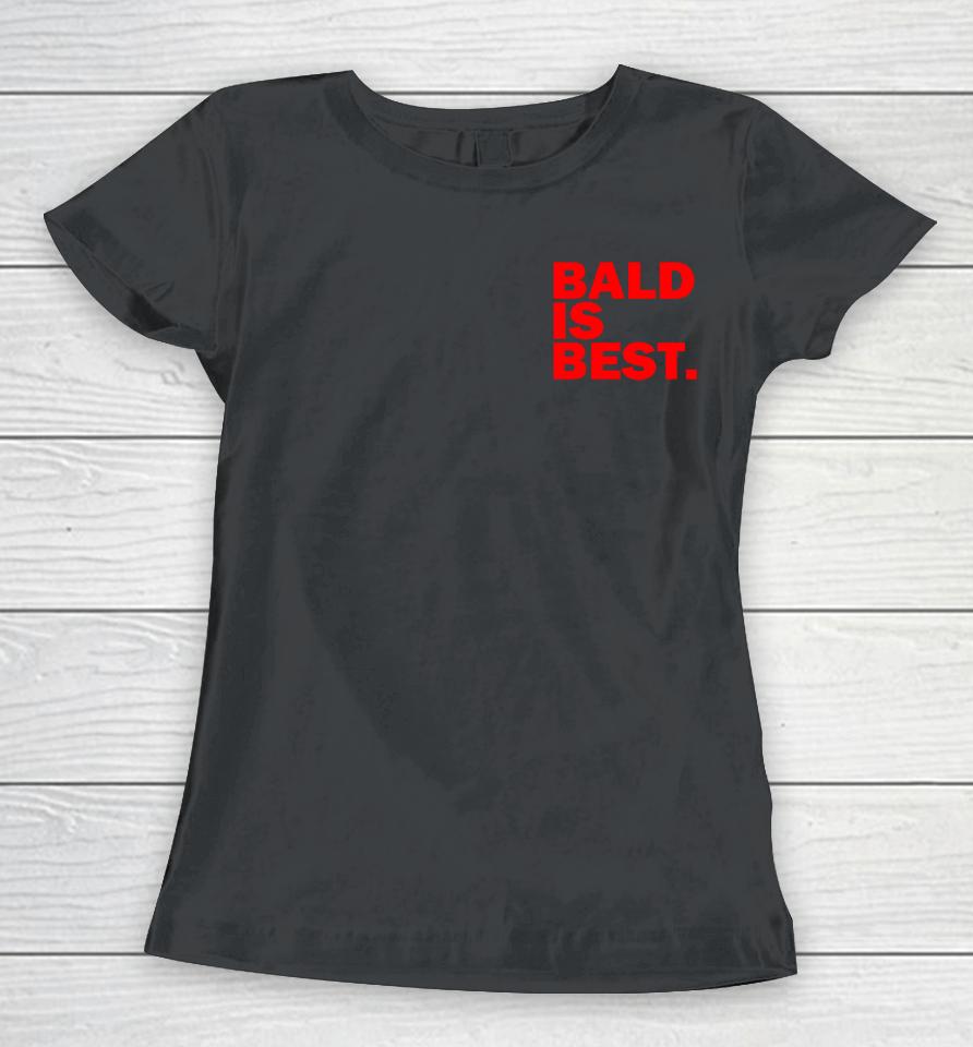 Redmancdesigns Bald Is Best Alternative Mufc Women T-Shirt