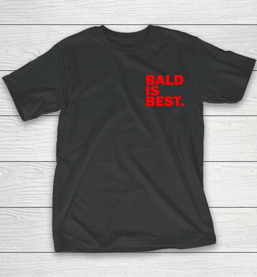 Redmancdesigns Bald Is Best Alternative Mufc Youth T-Shirt