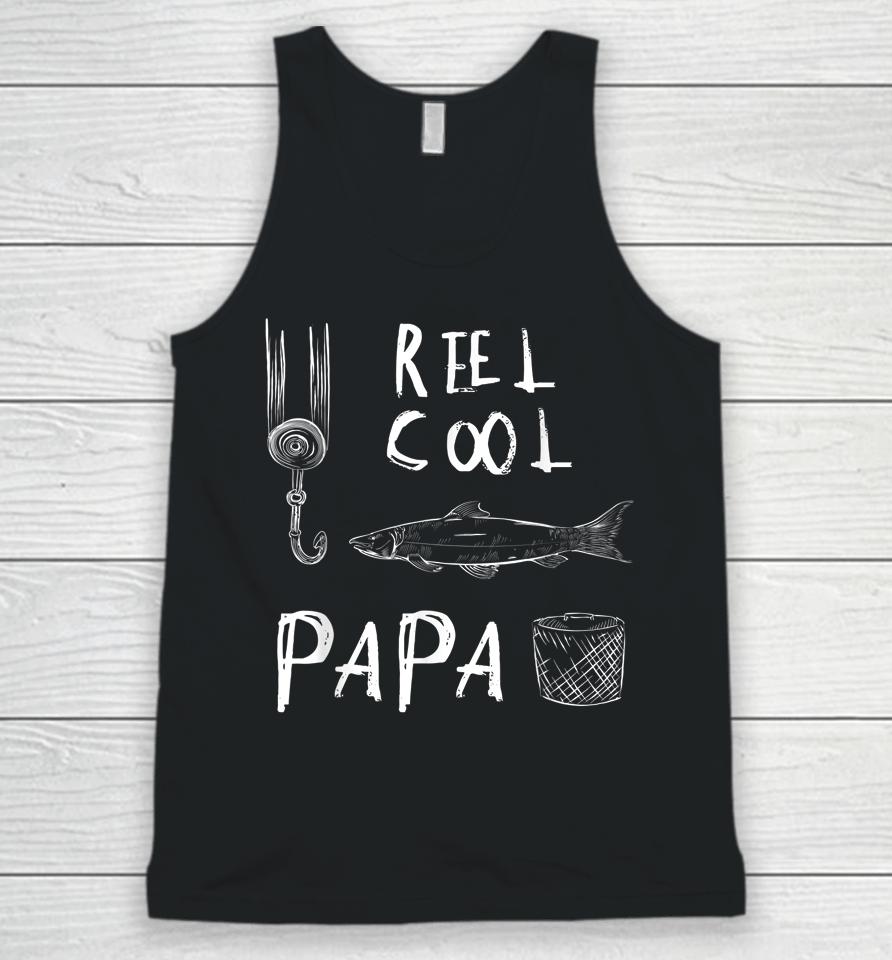 Reel Cool Dad T-Shirt Fishing Daddy Father's Day Unisex Tank Top