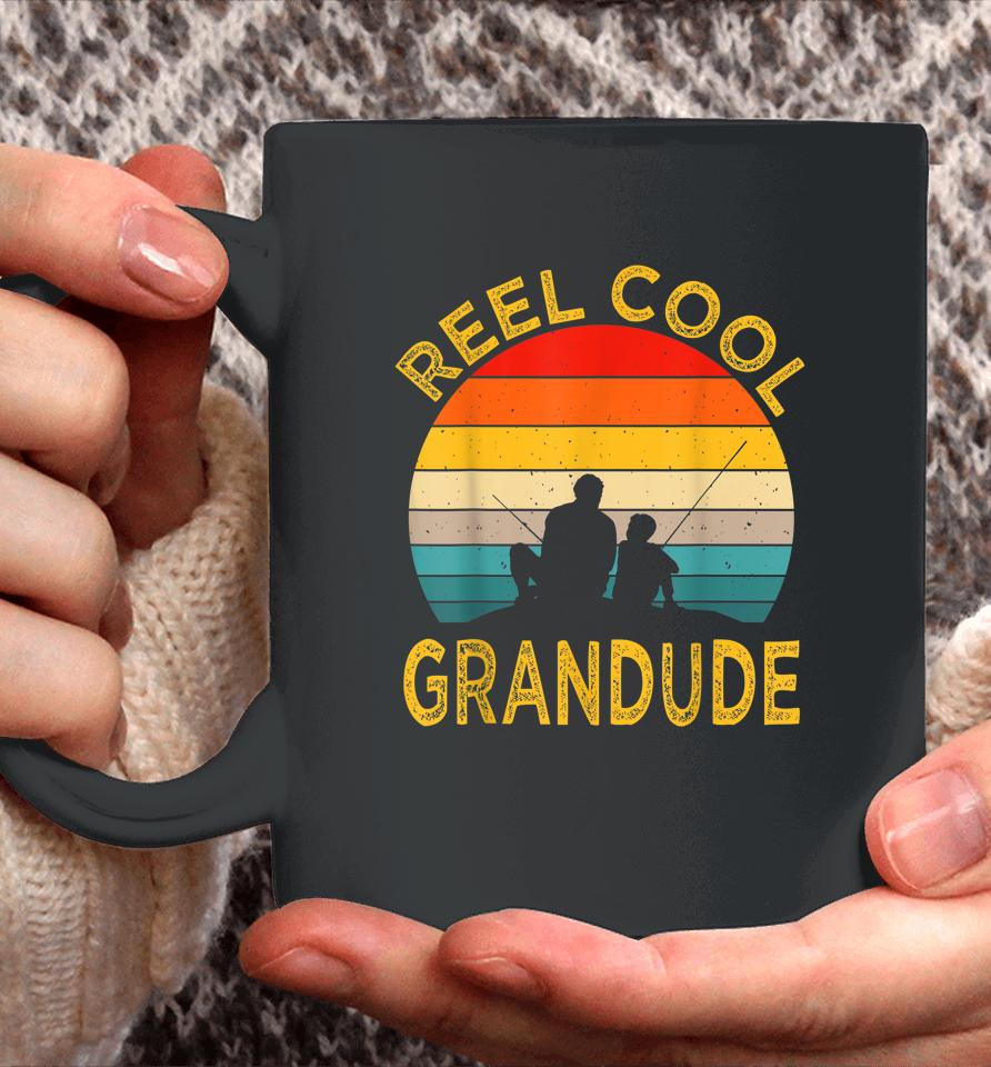 Reel Cool Grandude Fishing Daddy Vintage Grandpa Fathers Day Coffee Mug