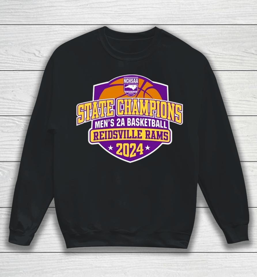 Reidsville Rams 2024 Nchsaa Men’s 2A Basketball State Champions Sweatshirt