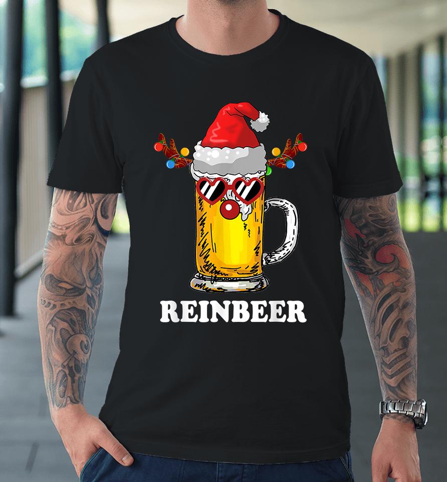 Reindeer Beer Reinbeer Christmas Premium T-Shirt