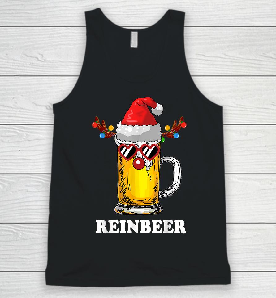Reindeer Beer Reinbeer Christmas Unisex Tank Top