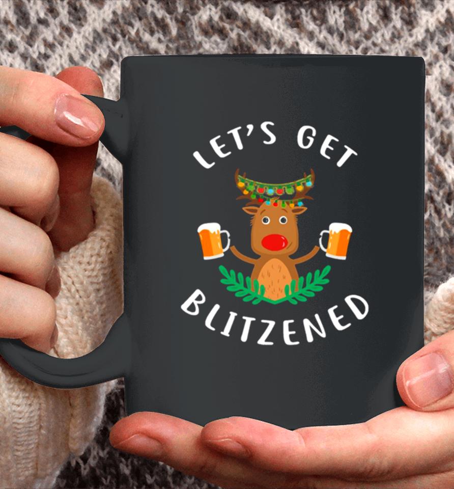 Reindeer Let’s Get Blitzened Coffee Mug