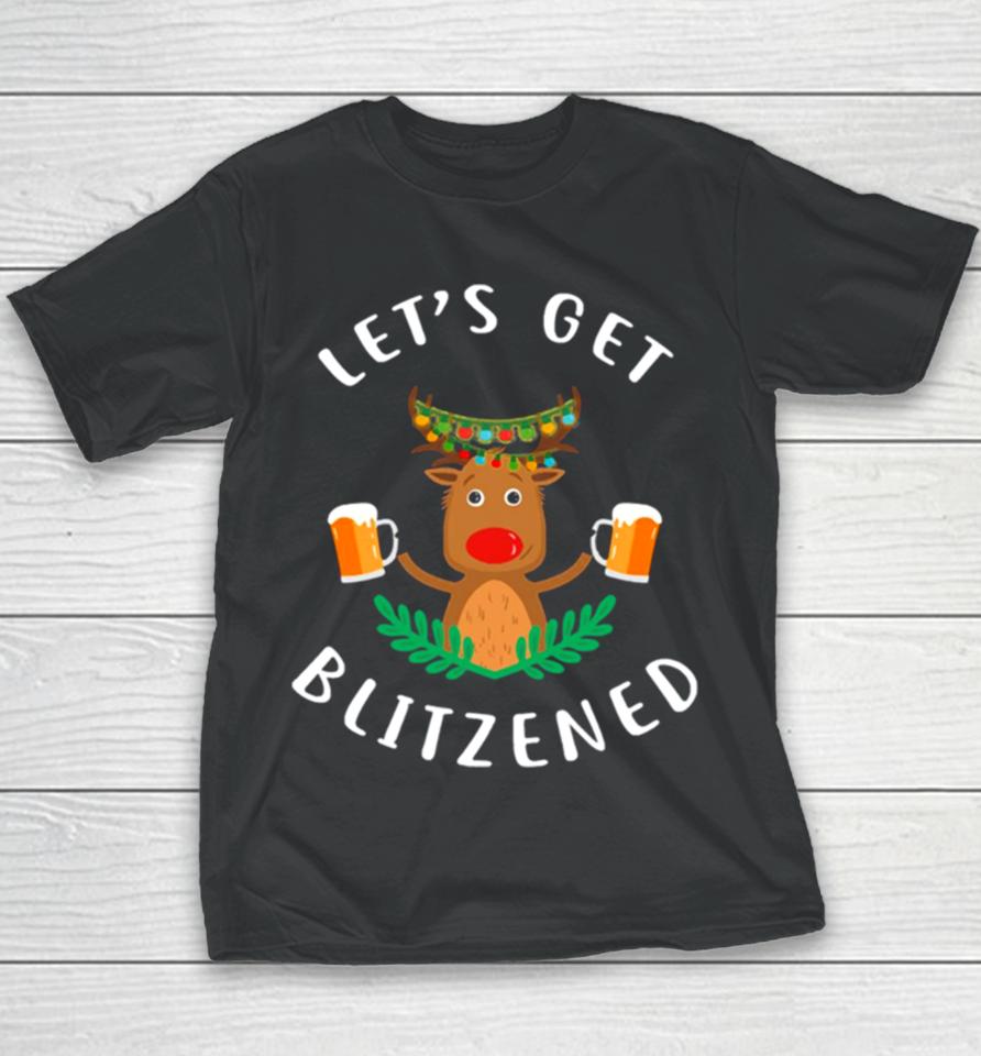 Reindeer Let’s Get Blitzened Youth T-Shirt