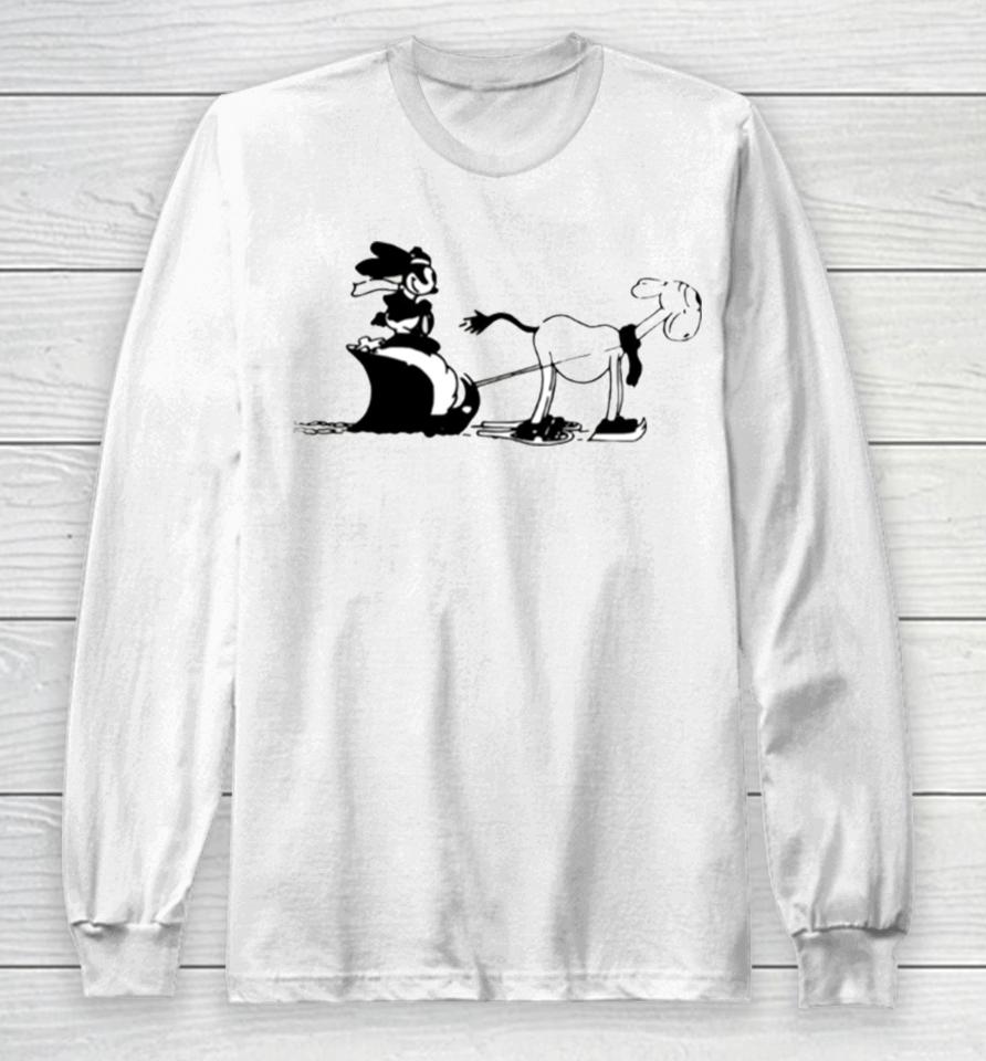 Reindeer Oswald The Lucky Rabbit Long Sleeve T-Shirt