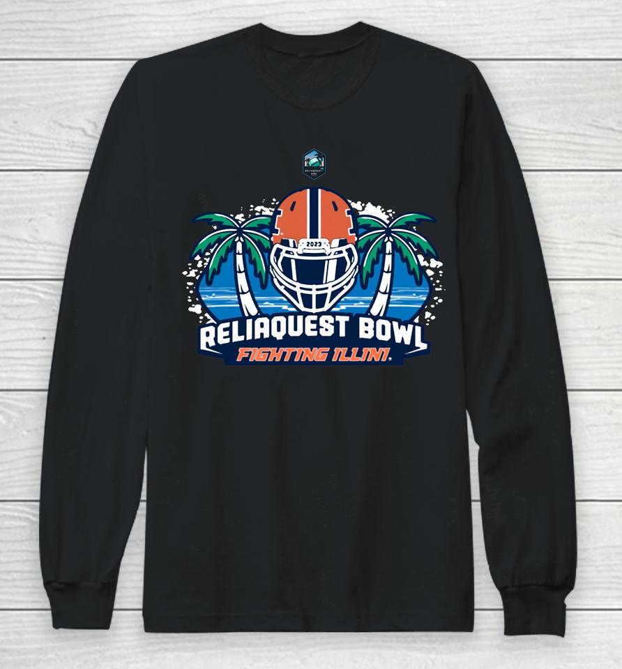 Reliaquest Bowl Fighting Illinois Orange 2022 Long Sleeve T-Shirt