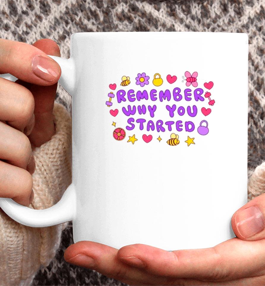 Remember Why You Started Coffee Mug
