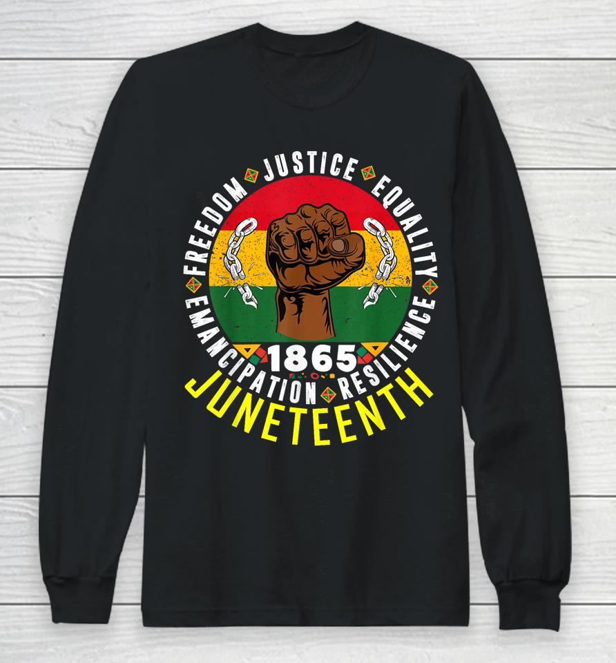 Remembering My Ancestors Freedom Justice Juneteenth Long Sleeve T-Shirt