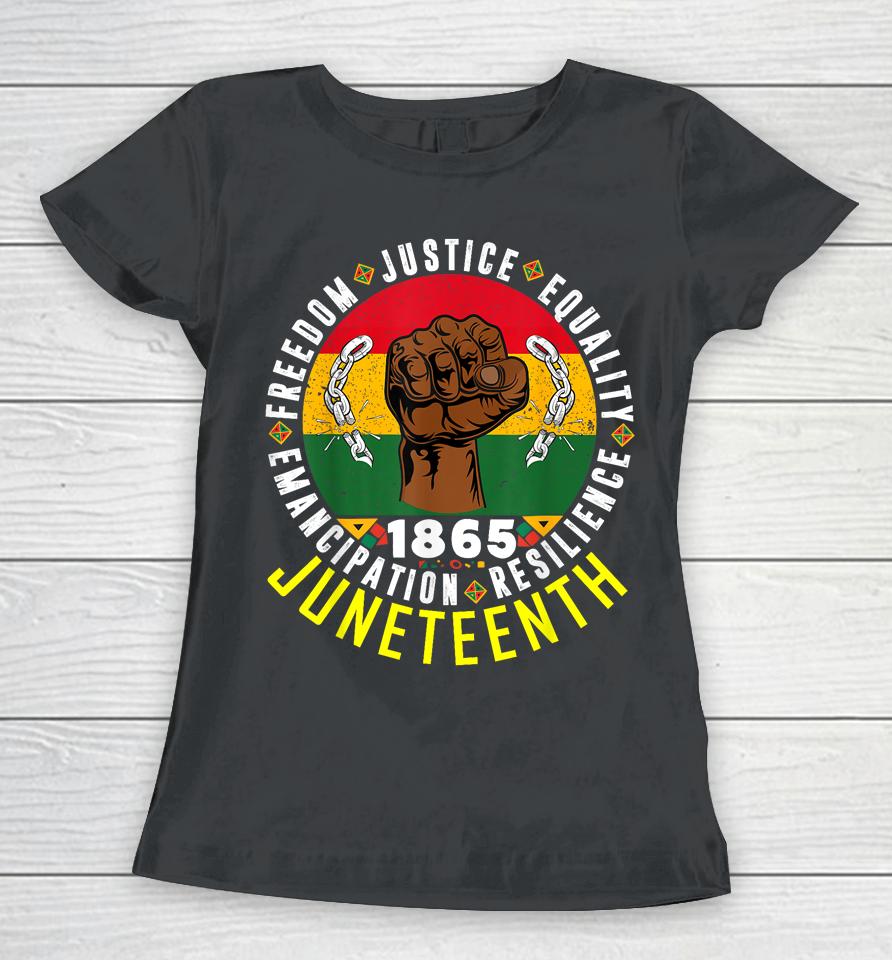 Remembering My Ancestors Freedom Justice Juneteenth Women T-Shirt