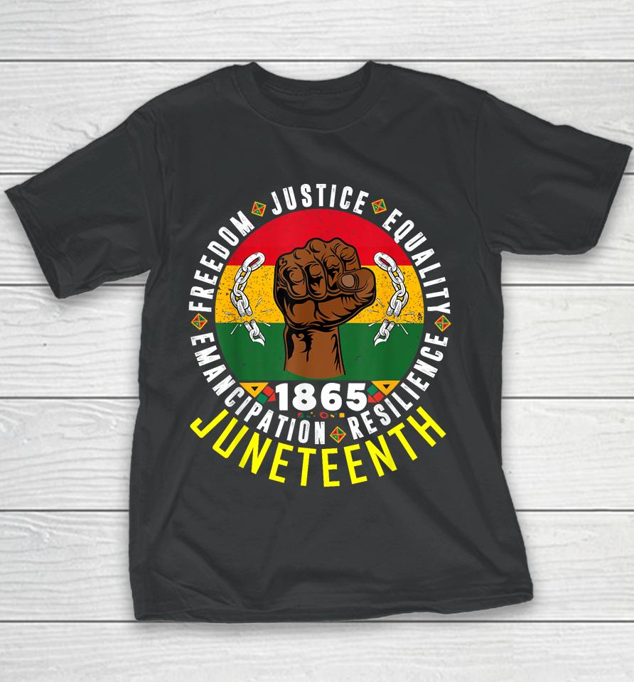 Remembering My Ancestors Freedom Justice Juneteenth Youth T-Shirt
