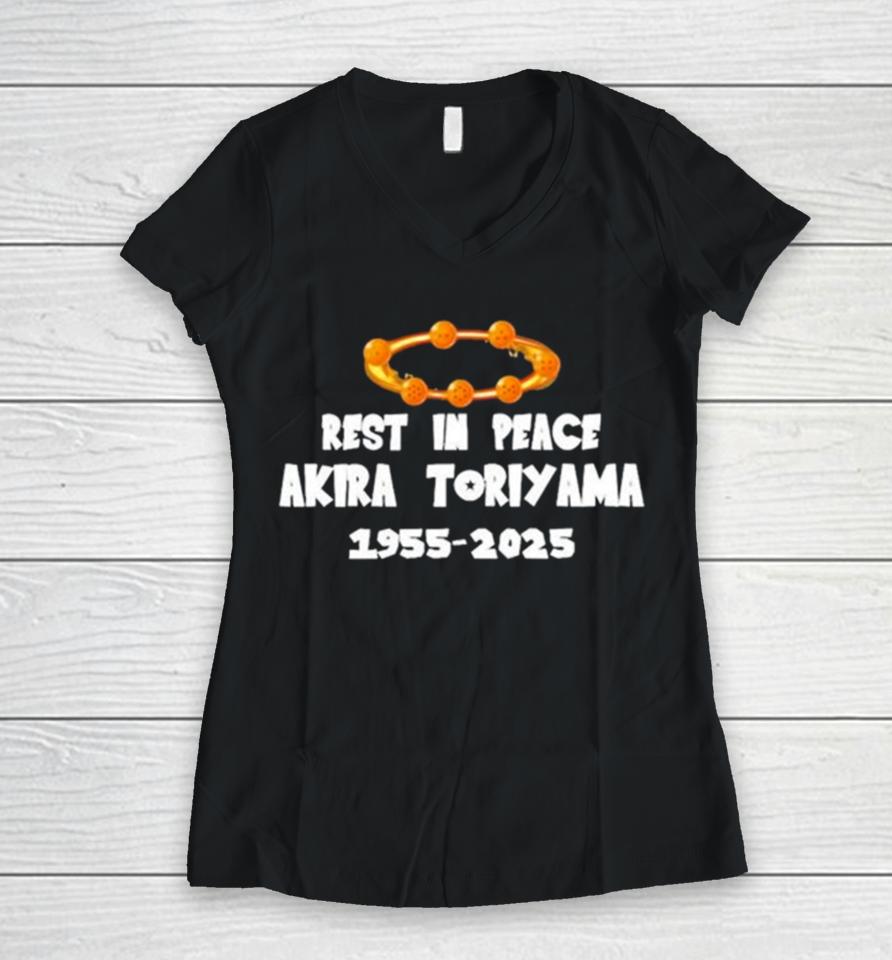 Rest In Peace Akira Toriyama 1955 2024 Women V-Neck T-Shirt