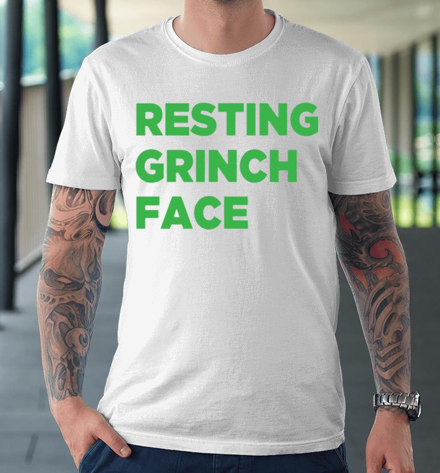 Resting Grinch Face Christmas Premium T-Shirt