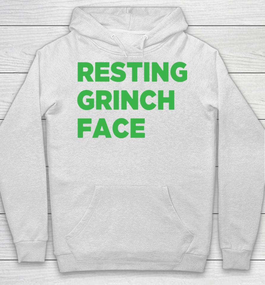 Resting Grinch Face Christmas Hoodie